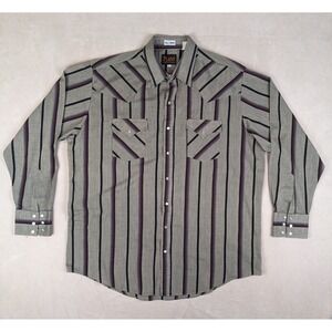 Plains XLT Mens Shirt Western Cowboy Snap Closure Long Sleeve Tall